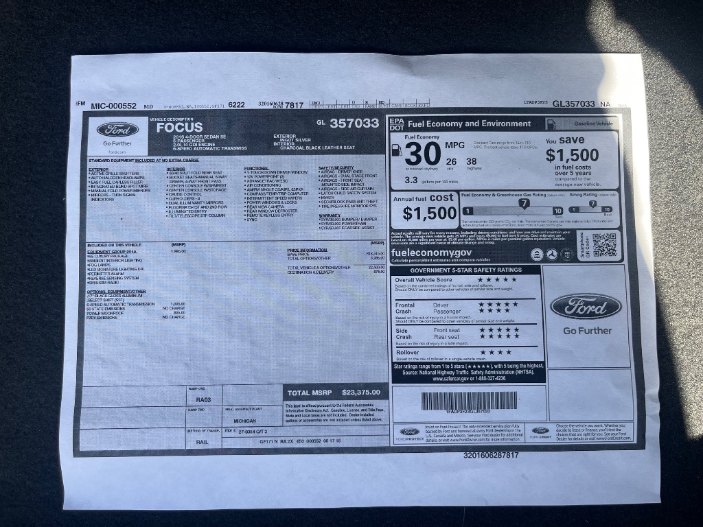 2016 Ford Focus SE - Photo 35